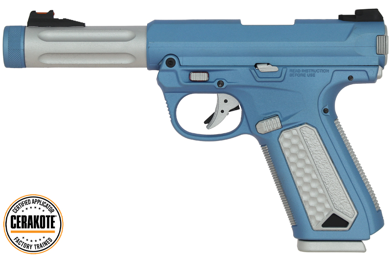 AAP-01 Cerakote Blue / Aluminium Satin