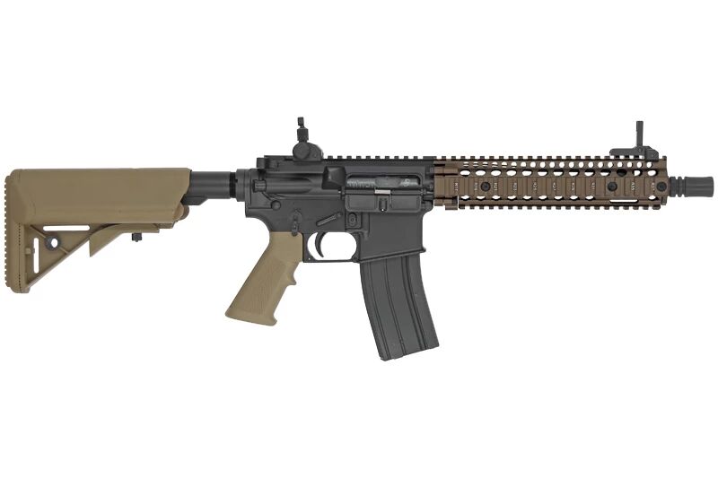 AIRSOFT GAS RIFLE MK18 TWO-TONE BRONZE / BLACK GOLDEN EAGLE