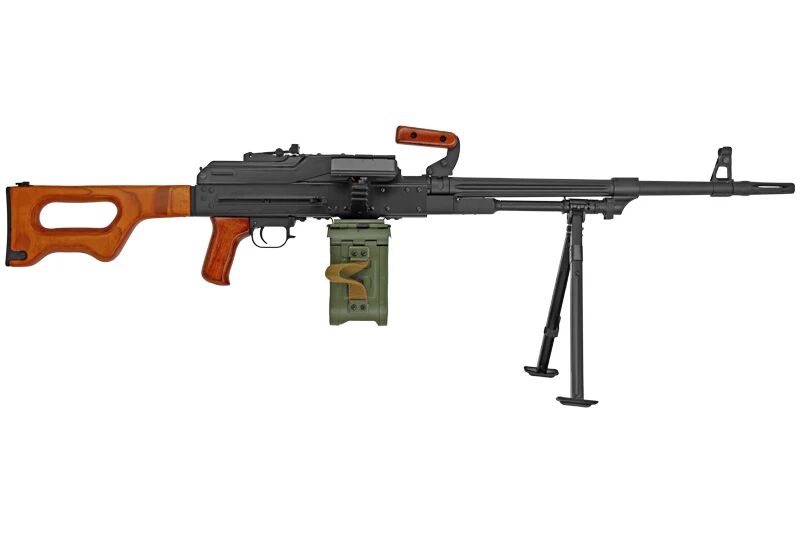 AK-PK Machine Gun Replica with Wooden Elements