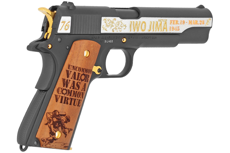 PISTOLET 6MM 1911 IWO JIMA EDITION LIMITEE GAZ G&G Armament