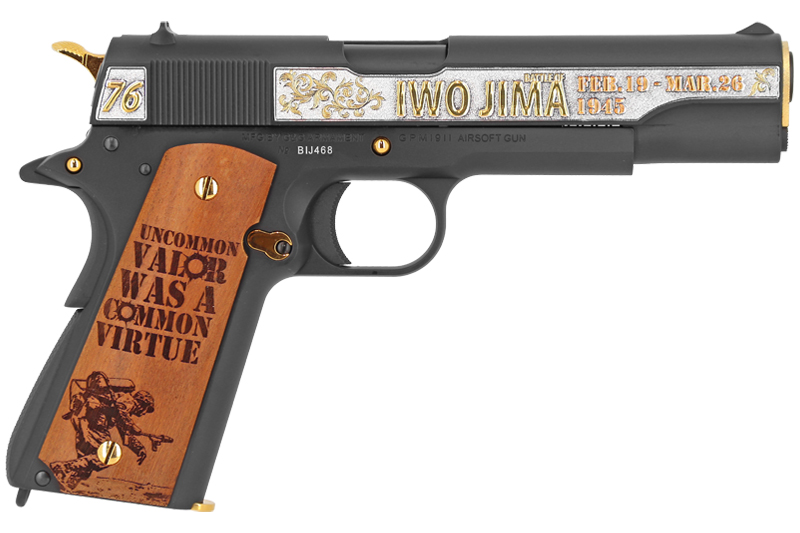 PISTOLET 6MM 1911 IWO JIMA EDITION LIMITEE GAZ G&G Armament