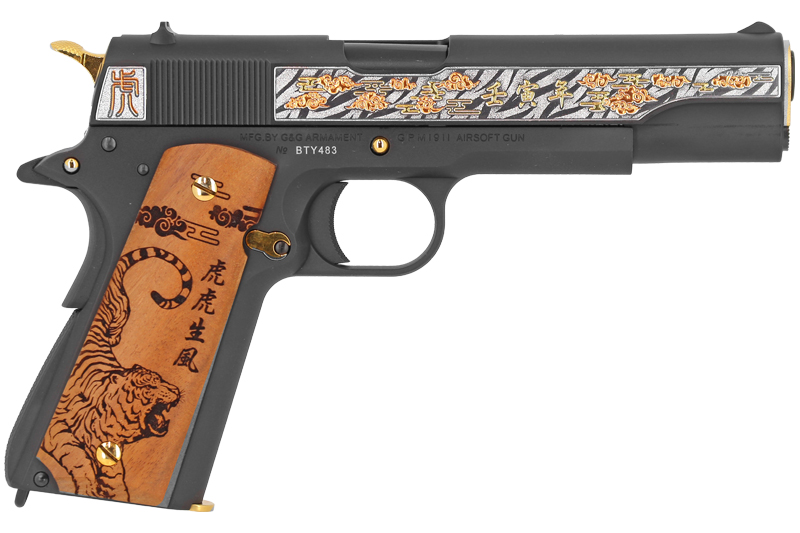 PISTOLET 6MM 1911 YEAR TIGER EDITION LIMITEE GAZ G&G Armament