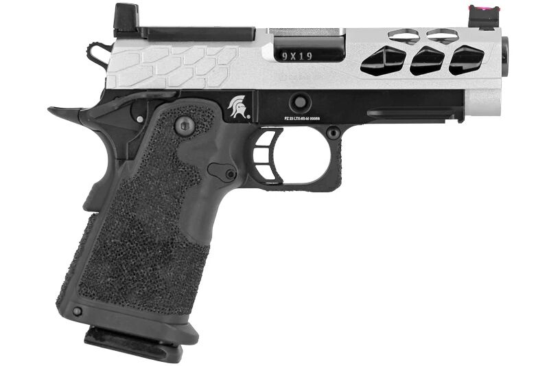 Pistolet Airsoft GBB Stryk Hi-Capa 4.3 Silver Lancer Tactical