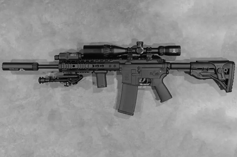 Réplique AR15 DMR Black Ragnarok Aster SE custom