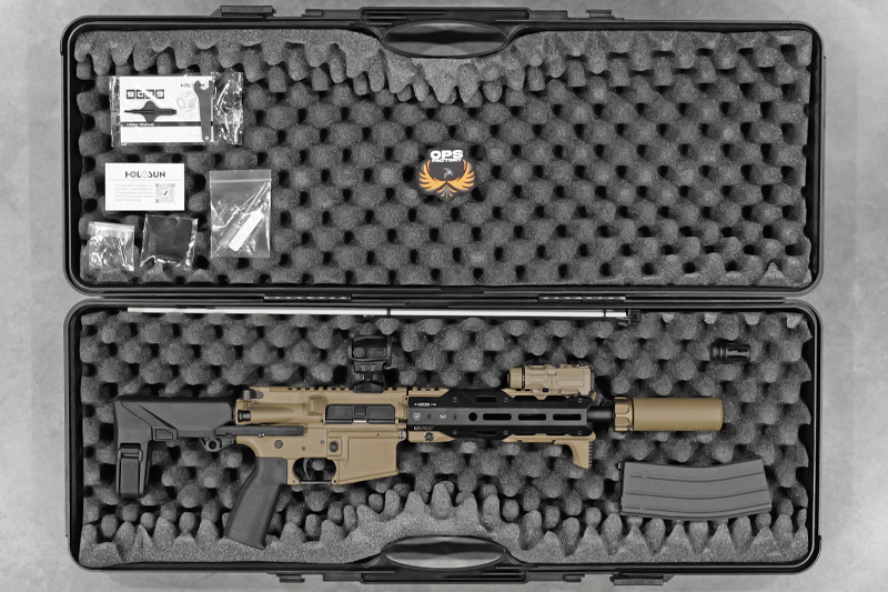 Réplique AR15 MWS Strike Industries PDW Cerakote Custom