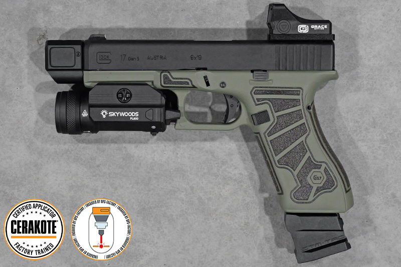 Réplique Glock 17 Gen5 VFC / UMAREX Gaz Cerakote 02 Custom 