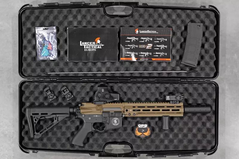 Réplique LT Blazer GEN2 10\'\' M-Lok Proline noir / tan Lancer Tactical AEG Custom