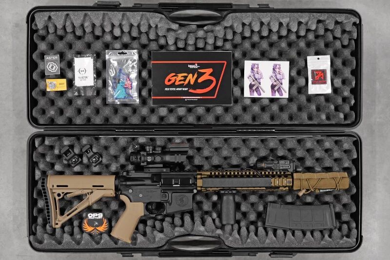 Réplique MK18 métal Delta Noir / Bronze Combat Ragnarok Aster custom