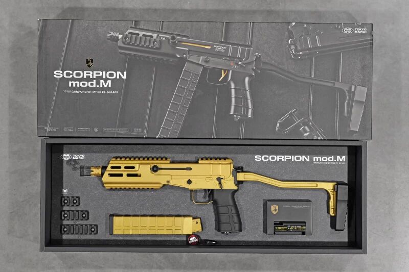 Scorpion Mod M Tokyo Marui AEP \ GOLD\  Cerakote