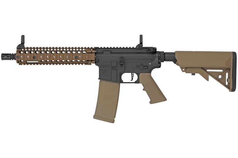 Specna Arms Daniel Defense® MK18 SA-P19 Prime Aster II ETU airsoft carbine with Chaos Bronze brushless motor