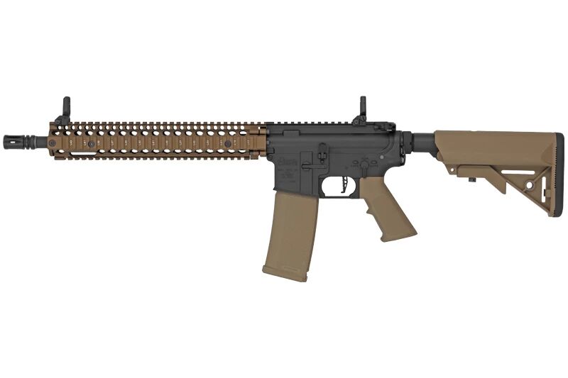 Specna Arms Daniel Defense® MK18 SA-P26 Prime Aster II ETU airsoft carbine with Chaos Bronze brushless motor