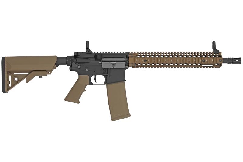 Specna Arms Daniel Defense® MK18 SA-P26 Prime Aster II ETU airsoft carbine with Chaos Bronze brushless motor